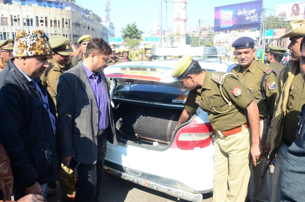 #Kanpur : प्रशासन हाई अलर्ट ,चलाया सघन चेकिंग अभियान
