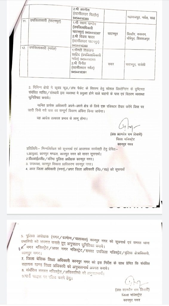 #Kanpurnews : जिलाधिकारी ने मजिस्ट्रेटो की ड्यूटी लगाई