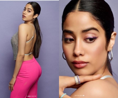 #JanhviKapoor's bold photo in backless dress went viral