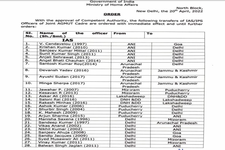 UT IAS and IPS transferred