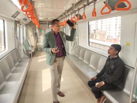  commissioner took surprise ride in metro