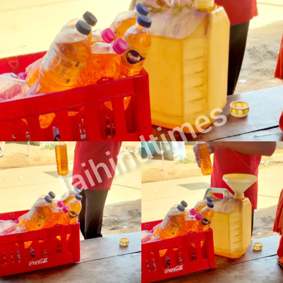 Sonbhadra News: Government orders are being flouted, petrol is being sold openly in bottles in huts and shops