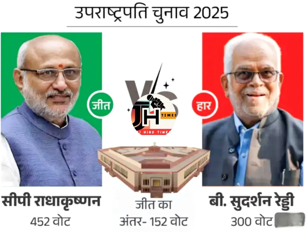 BIG BREAKING NEWS: CP Radhakrishnan becomes the 15th Vice President of the country, defeats B Sudarshan Reddy of India by 152 votes